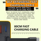 Bloque de Carga Rápida de 80W para Teléfono con Cable Retráctil Tipo C de 80 cm