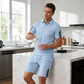 🔥Conjunto de camiseta de manga corta y pantalones cortos informales para hombre