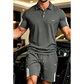 🔥Conjunto de camiseta de manga corta y pantalones cortos informales para hombre