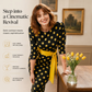 Vestido Retro Elegante de Lunares para Mujer