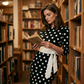 Vestido Retro Elegante de Lunares para Mujer