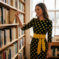 Vestido Retro Elegante de Lunares para Mujer