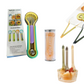🍉🔥 ¡PROMOCIÓN! Kit Multifunción de Cucharas para Cortar y Hacer Bolitas de Frutas – Ideal para Sandía, Melón y Otras Frutas ✨