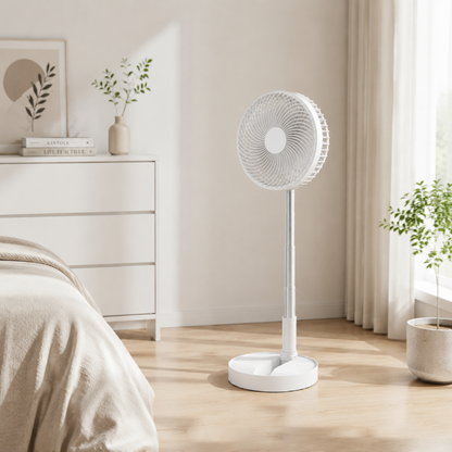 🌬️❄️Ventilador de Pie Telescópico Multifuncional Portátil - Mantente Fresco en Cualquier Lugar ✨