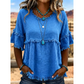 🔥Nuevas Llegadas y Ofertas Especiales – Blusa Casual para Mujer con Flecos y Mangas con Volantes
