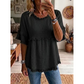 🔥Nuevas Llegadas y Ofertas Especiales – Blusa Casual para Mujer con Flecos y Mangas con Volantes