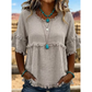 🔥Nuevas Llegadas y Ofertas Especiales – Blusa Casual para Mujer con Flecos y Mangas con Volantes