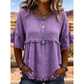 🔥Nuevas Llegadas y Ofertas Especiales – Blusa Casual para Mujer con Flecos y Mangas con Volantes