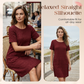 ⌛¡Oferta por Tiempo Limitado! Vestido de Mujer con Cuello Redondo, Textura y Largo hasta la Rodilla
