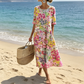 Vestido Holgado de Mujer con Estampado Floral