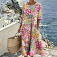 Vestido Holgado de Mujer con Estampado Floral