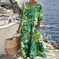 Vestido Holgado de Mujer con Estampado Floral