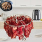 Parrilla redonda de acero inoxidable para horno con pincho