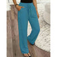 Pantalones Casuales de Pierna Recta para Mujer