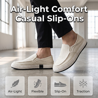 Mocasines Casuales de Lino para Hombre – Ligeros, de Verano y Fácil de Calzar