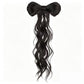 Coleta con lazo para un look glamuroso al instante