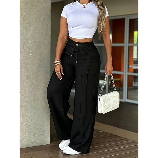 🎉 ¡Oferta 2026! — ¡Más de 34.000 vendidos! 👖 Pantalones Rectos de Tiro Alto – Elegancia Impecable ✨
