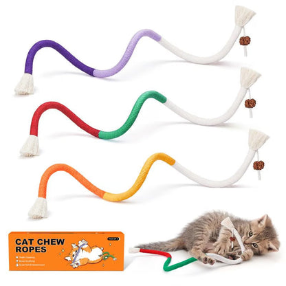 ⏳ ¡50% de descuento por tiempo limitado! ⏰ Cuerdas mordedoras para gatos 🐈🧶