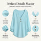 Blusa Casual para Mujer con Cuello en V y Manga 3/4