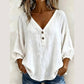 Blusa Casual para Mujer con Cuello en V y Manga 3/4
