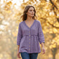 👚Blusa de Mujer con Cuello en V, Encaje y Botones – Elegancia para el Día a Día ✨