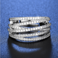 🎉 ¡Oferta 2026! — ¡Más de 15.000 vendidos! 💎 Anillo Ajustable de Bandas Cruzadas Múltiples – Brillo Deslumbrante de Circonitas Cúbicas ✨