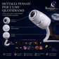 🌌 ¡50 % DE DESCUENTO AHORA! 💫Lámpara USB con Proyección de Cielo Estrellado – 13 Discos de Película Intercambiables y Cuello Flexible – Perfecta para el Dormitorio ✨