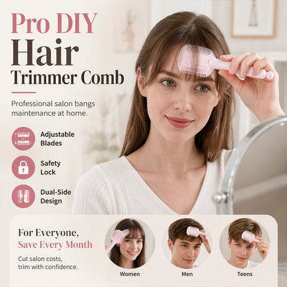 Peine de Entresacado de Cabello DIY – Cuchilla Ajustable y Diseño Fácil de Usar para Principiantes