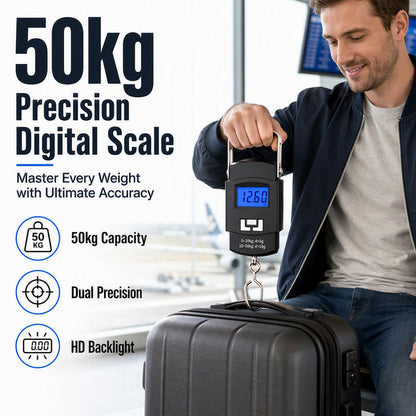 Báscula Digital Portátil Mini para Equipaje