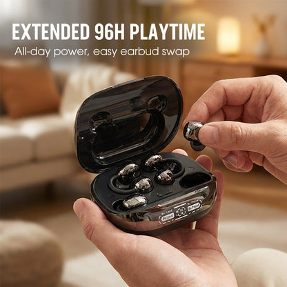 🎁Novedad 2026 - 50% DE DESCUENTO💥Auriculares Bluetooth 6.0 – 96H de reproducción, diseño 2 en 1 y reducción de ruido con IA 🎵