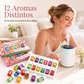 🔥¡Oferta limitada con 50% de descuento! 🎁🌺¡El aroma fresco te levanta el ánimo! 🌷Juego de 12 aceites esenciales solubles en agua