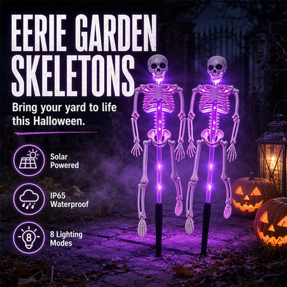 Luces Solares de Estaca con Esqueleto para Exterior – Impermeables, Decoración de Halloween