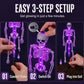 Luces Solares de Estaca con Esqueleto para Exterior – Impermeables, Decoración de Halloween