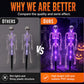 Luces Solares de Estaca con Esqueleto para Exterior – Impermeables, Decoración de Halloween