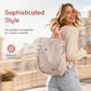 Mochila de Tela Oxford Impermeable con Bordado Floral