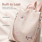 Mochila de Tela Oxford Impermeable con Bordado Floral