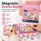 Libro Magnético Interactivo y Silencioso para Niños – Rompecabezas Plegable con Escenarios, Juguete Educativo Infantil para Niños y Niñas