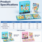 Libro Magnético Interactivo y Silencioso para Niños – Rompecabezas Plegable con Escenarios, Juguete Educativo Infantil para Niños y Niñas
