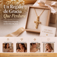 ⏳50 % de descuento por tiempo limitado⏰Collar con colgante de cruz con nudo retorcido brillante para mujer✝️📿