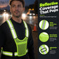 Chaleco Reflectante de Alta Visibilidad Ajustable con Bolsillo para Running y Seguridad