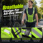 Chaleco Reflectante de Alta Visibilidad Ajustable con Bolsillo para Running y Seguridad