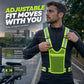Chaleco Reflectante de Alta Visibilidad Ajustable con Bolsillo para Running y Seguridad