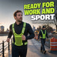 Chaleco Reflectante de Alta Visibilidad Ajustable con Bolsillo para Running y Seguridad