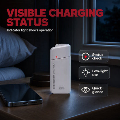 🔋📱 Cargador de emergencia portátil para teléfono con pilas AA y linterna LED