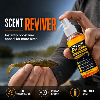 🎣 Spray potenciador de aroma para señuelos blandos