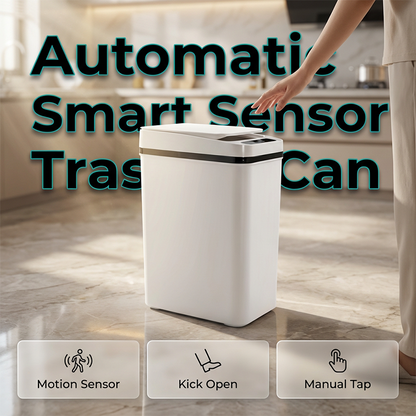 🔥 【¡OFERTA LIMITADA – 50% DE DESCUENTO!】 ✨ Cubo de basura inteligente con sensor y tapa automática