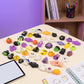 Set de juguetes antiestrés Squishy de Halloween – Clásicos diseños de calabaza, fantasma y murciélago, material TPR súper suave y elástico, lavables y resistentes, 24 piezas surtidas para regalos de fiesta, premios escolares y Halloween
