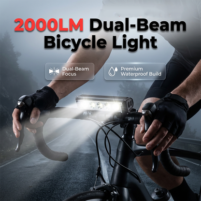 🚲 Luz para bicicleta de alta luminosidad con batería recargable por USB