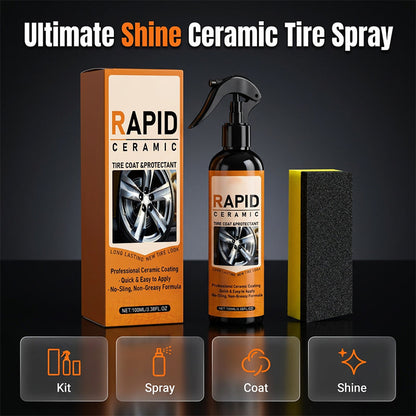 Spray de Recubrimiento Cerámico Rápido para Neumáticos