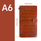 Diario de Viaje de Cuero PU Rellenable A6